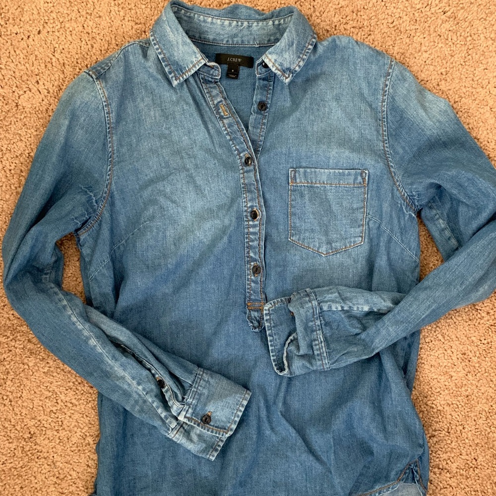 J crew Denim button up